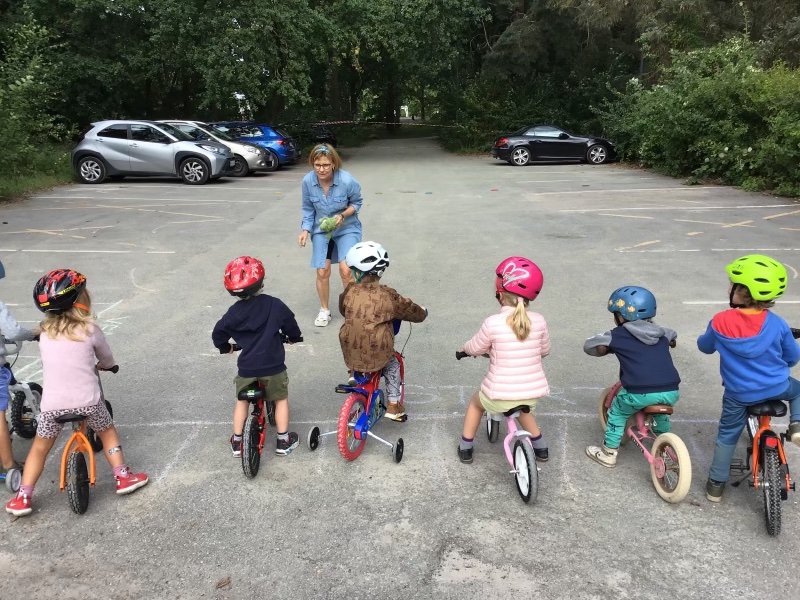 Cykelkulturen i børnehaven  motiverer familierne